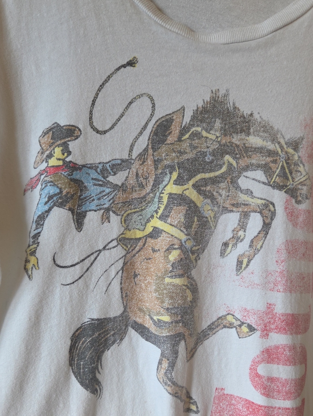 MOTHER ROWDY- PACK A DAY Graphic Rodeo T Shirt - Picture 4 of 10
